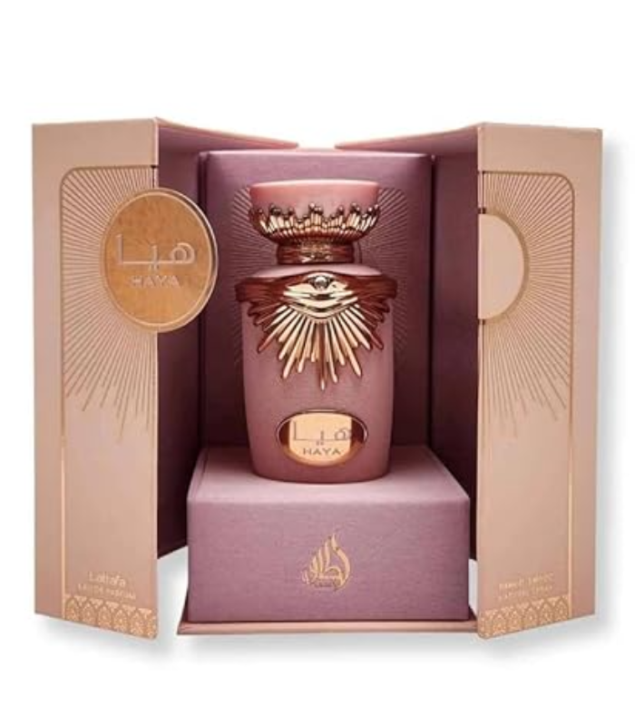 Lattafa Haya Eau de Parfum Spray for Women, 3.4 Ounce